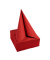 Servietten SV623809I, rot / Uni, 2-lagig, 38x38cm