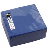 Servietten SV623810I, marineblau / Uni, 2-lagig, 38x38cm