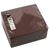 Servietten braun 2-lagig 19,0 x 19,0 cm