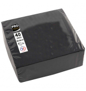 Servietten SV623821I, schwarz / Uni, 2-lagig, 38x38cm