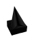 Servietten SV623821I, schwarz / Uni, 2-lagig, 38x38cm