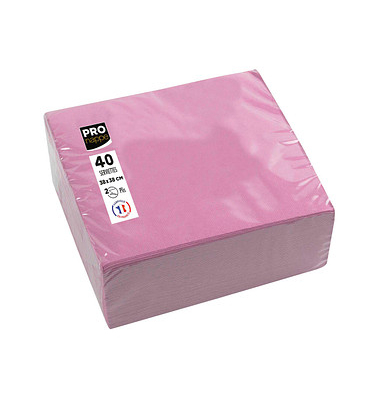 Servietten rosa 2-lagig 19,0 x 19,0 cm