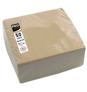 Servietten beigebraun 2-lagig 19,0 x 19,0 cm