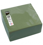 Servietten olivgrün 2-lagig 19,0 x 19,0 cm