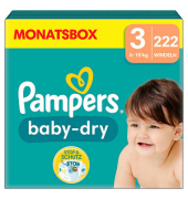 Windeln baby-dry™ Monatsbox Größe Gr.3 (6-10 kg) für Babys und Kleinkinder (4-18 Monate)