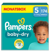 Windeln baby-dry™ Monatsbox Größe Gr.5 (11-16 kg) für Babys und Kleinkinder (4-18 Monate)