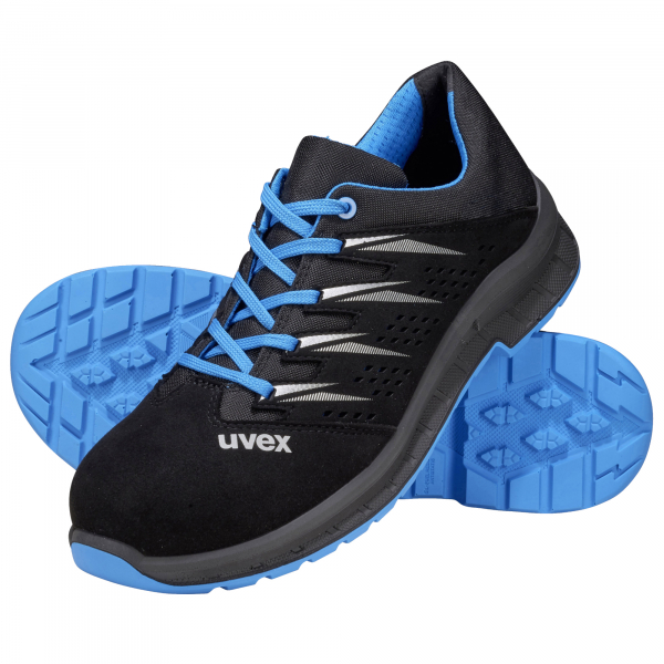 4031101768939 - Sicherheitsschuhe 2 trend S1 ESD Unisex schwarz blau Weite 11 Größe 47 4031101768939 uvex