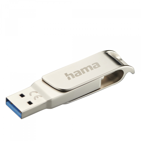 4047443474070 - USB-Stick C-Rotate Pro 00182490 silber USB-C USB-A 64 GB 4047443474070 Hama