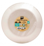 50 PROnappe Pappteller 23,0 x 23,0 cm