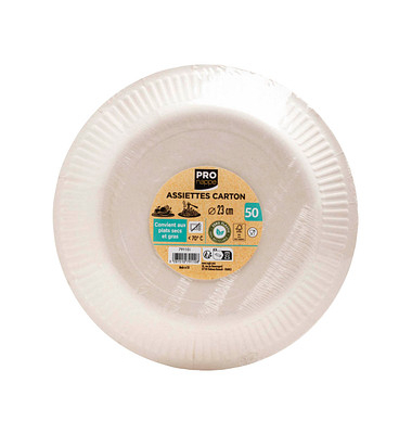 50 PROnappe Pappteller 23,0 x 23,0 cm