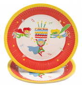 10 PROnappe Pappteller Superheld Ø 23,0 cm