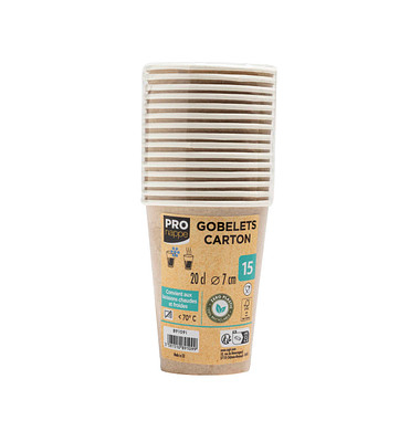 15 PROnappe Einweg-Kaffeebecher 200,0 ml