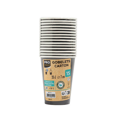 15 PROnappe Einweg-Kaffeebecher 200,0 ml