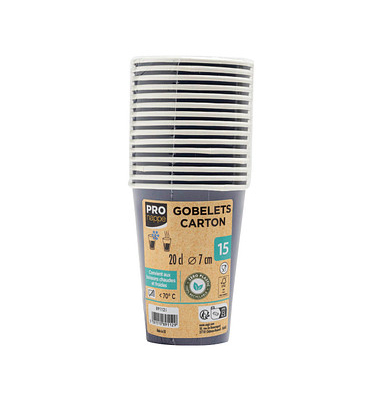 15 PROnappe Einweg-Kaffeebecher 200,0 ml