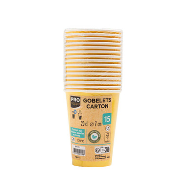15 PROnappe Einweg-Kaffeebecher 200,0 ml