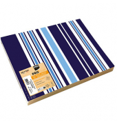 400 PROnappe Platzsets Bajadere Marineblau mehrfarbig 30,0 x 40,0 cm