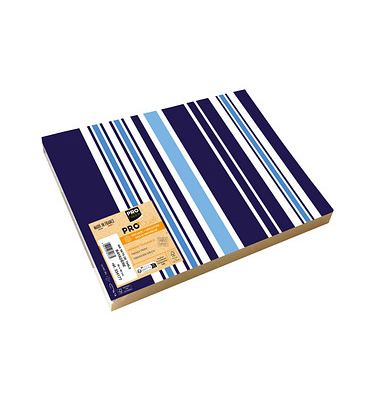400 PROnappe Platzsets Bajadere Marineblau mehrfarbig 30,0 x 40,0 cm