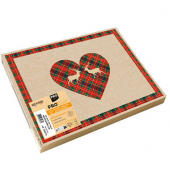 400 PROnappe Platzsets Berg Leinen mehrfarbig 30,0 x 40,0 cm
