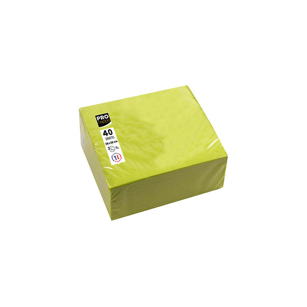 3281516238317 - Servietten kiwigrün 2-lagig 190 x 190 cm 3281516238317 40 Stück 3281516238317 - Servietten kiwigrün 2-lagig 190 x 190 cm 3281516238317 40 Stück