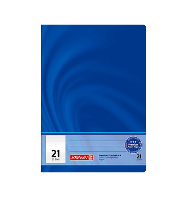 Schulheft 10-4442102 Vivendi / Lineatur 21, A4, 90g, blau