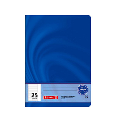 Schulheft 10-4442502 Vivendi / Lineatur 25, A4, 90g, blau