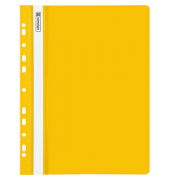 Schnellhefter 102015210, A4, gelb, Polyvinylchlorid (PVC), Vorderdeckel transparent