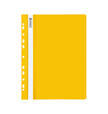 Schnellhefter 102015210, A4, gelb, Polyvinylchlorid (PVC), Vorderdeckel transparent Schnellhefter 102015210, A4, gelb, Polyvinylchlorid (PVC), Vorderdeckel transparent