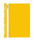 Schnellhefter 102015210, A4, gelb, Polyvinylchlorid (PVC), Vorderdeckel transparent