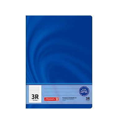 Schulheft 10-4440323 Vivendi / Lineatur 3R, A4, 90g, blau