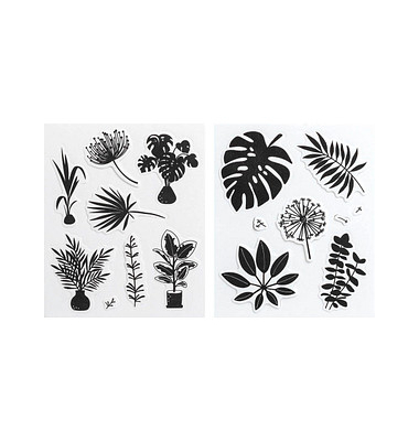 Motivstempel-Set Blätter 10,0 - 55,0 mm