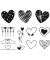 Motivstempel-Set Herzen