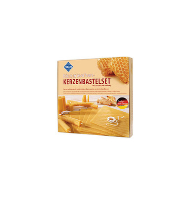 Bastelset Kerzen aus Bienenwaben gelb