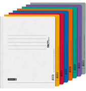 Schnellhefter FACT!plus 102010695, A4, weiß/gelb/orange/rot/blau/grün/violett/grau, Pressspankarton, 375g