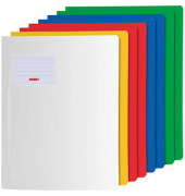 Schnellhefter FACT!pp 102015096, A4, 1x weiss/1x gelb/2x rot/2x blau und 2x grün, Polypropylen (PP), Vorderdeckel transluzent