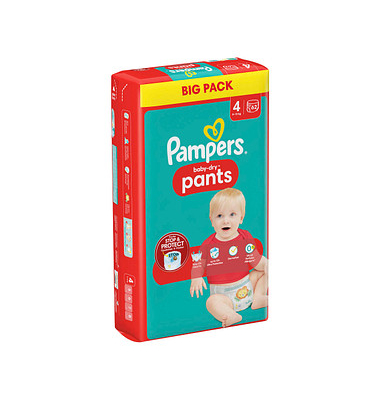 Windeln baby-dry™ BIG PACK  Größe Gr.4 (9-15 kg) für Babys und Kleinkinder (4-18 Monate)