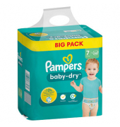 Windeln baby-dry™ BIG PACK  Größe Gr.7 (15+ kg) für Kids und Teens (4-12 Jahre)