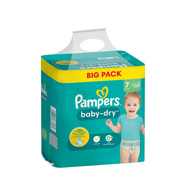 Windeln baby-dry™ BIG PACK  Größe Gr.7 (15+ kg) für Kids und Teens (4-12 Jahre)