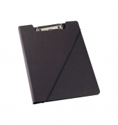 Klemmbrettmappe Natural Carta 125024990, A4, schwarz, Recyclingkarton