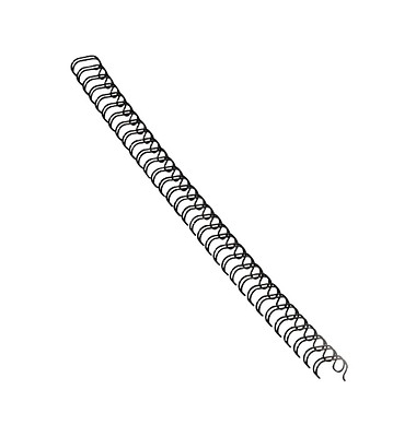 Drahtbinder&uuml;cken 53265, 3:1, 34 Ringe auf A4, schwarz, 10mm