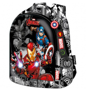 Rucksack Kunststoff schwarz, rot