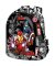 Rucksack Kunststoff schwarz, rot