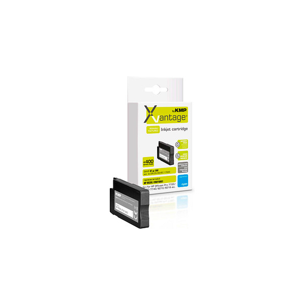 4011324376104 - XVantage cyan pigmentiert Druckerpatrone kompatibel zu HP 953XL (F6U16AE) 4011324376104 KMP 4011324376104 - XVantage cyan pigmentiert Druckerpatrone kompatibel zu HP 953XL (F6U16AE) 4011324376104 KMP