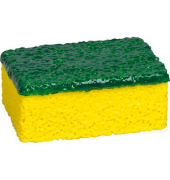 Radiergummi Schwamm grün, gelb