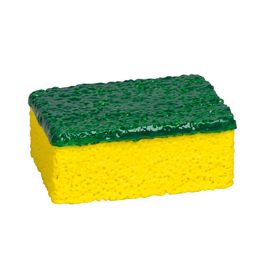 Radiergummi Schwamm grün, gelb