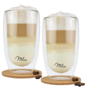 Latte Macchiato Gläser Doppelwandige Latte XXLGläser 2er Set 450,0 ml
