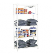 Schwerlastregal COMFORT MINI 8425437061219 weiß 80,0 x 40,0 x 180,0 cm
