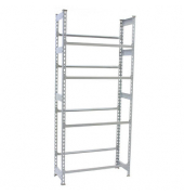 Getränkekistenregal SIMONBOTTLE 8425437087844 grau 80,0 x 30,0 x 200,0 cm
