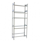 Getränkekistenregal SIMONBOTTLE 8425437087899 grau 80,0 x 30,0 x 200,0 cm