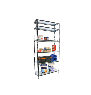 Schwerlastregal SIMONCLICK 8425437098338 anthrazit, weiß 90,0 x 40,0 x 250,0 cm