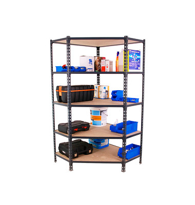 Schwerlastregal MADERCLICK 8425437135194 anthrazit 90,0 x 30,0 x 180,0 cm